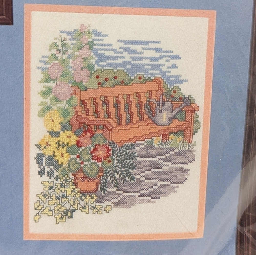Bucilla Gallery Of Stitches #334951 Flower Garden Sampler Pair Cross Stitch - Picture 2 of 11